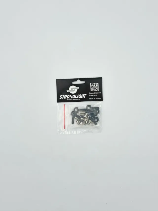 Stronglight kit 8 viti parafango bici con tappi acciaio