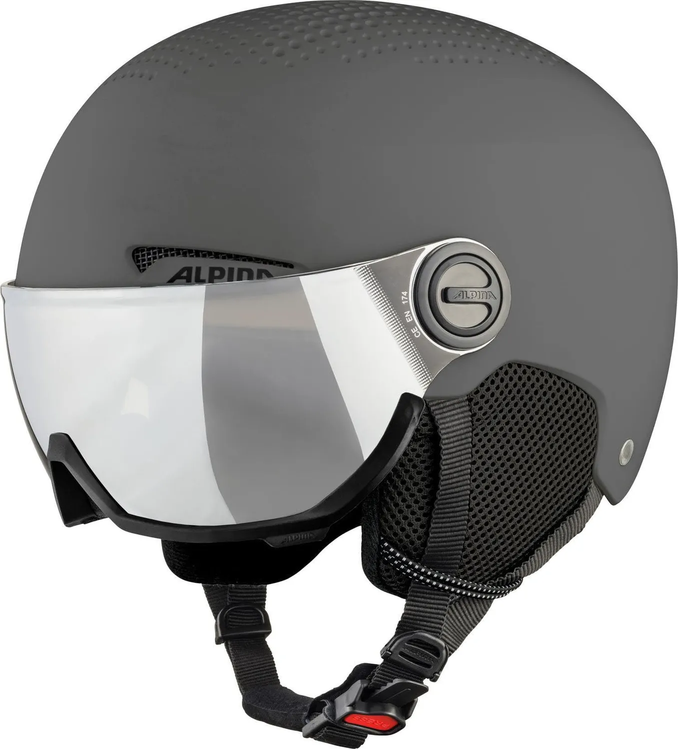 Alpina Arber Visor casco sci 51-55 cm con visiera