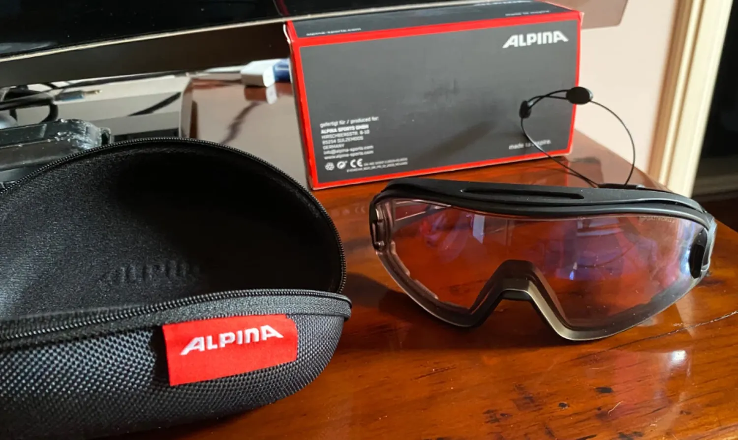 Alpina 5W1NG Q+VM occhiali sportivi bianco fotocromatici