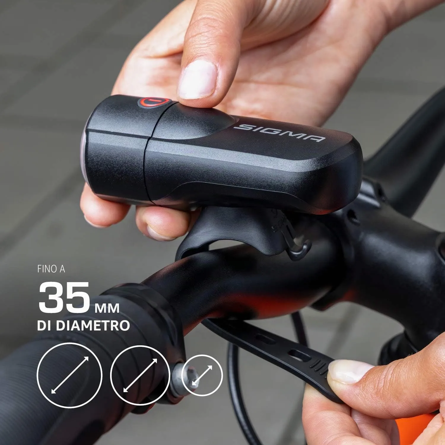 Sigma Aura 30 fanale anteriore bici a batteria 30 lux