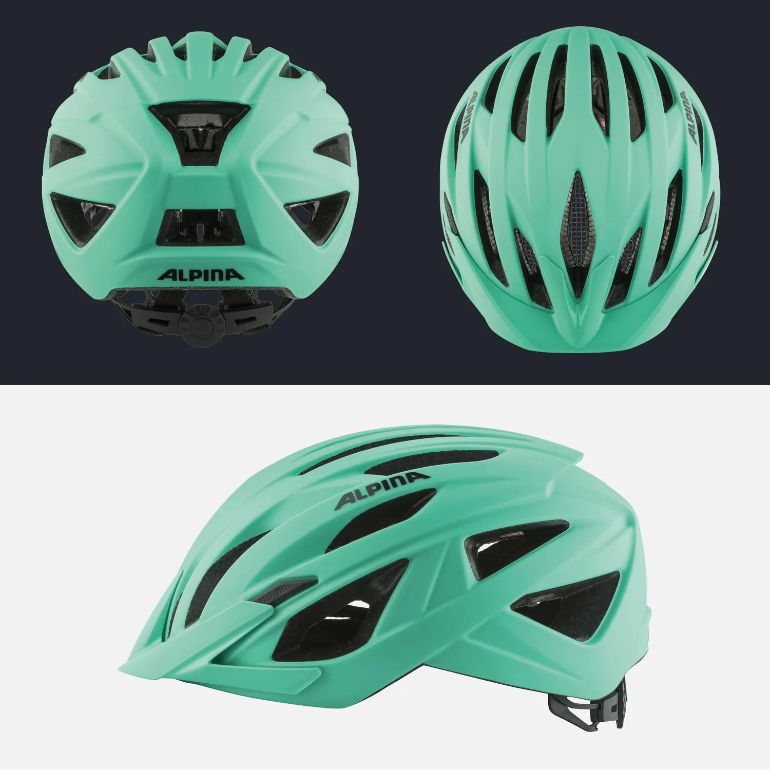 Alpina Parana 2024 casco bici turchese opaco ventilato