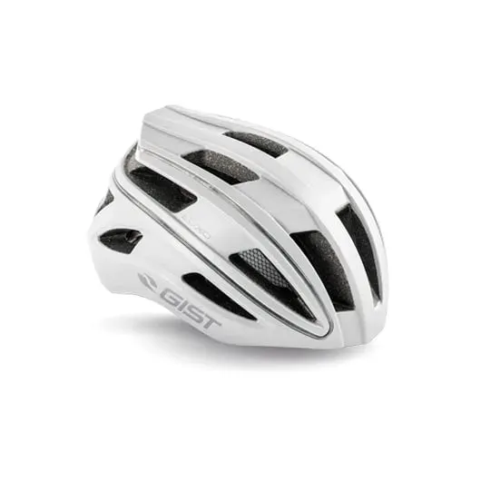 Gist Luxo casco bici bianco L/XL con luce