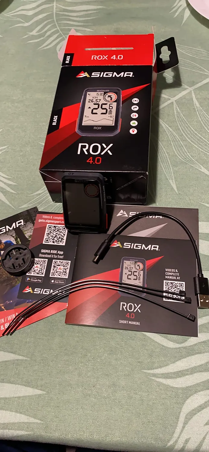 Sigma Rox 4.0 Black ciclocomputer GPS bici con altimetro