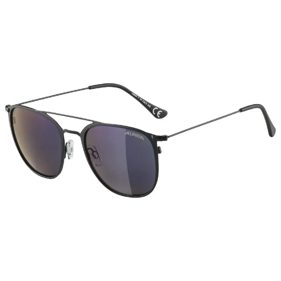 Alpina Zuku occhiali sole Black Matt specchiati