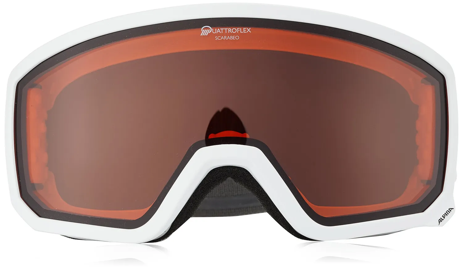 Alpina Sport Scarabeo QH maschera sci bambino arancione
