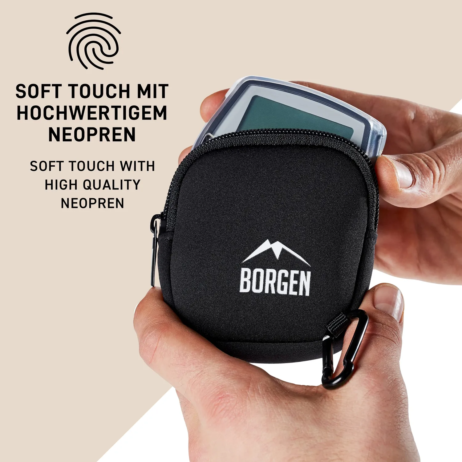 Borgen custodia neoprene display Bosch Intuvia nera