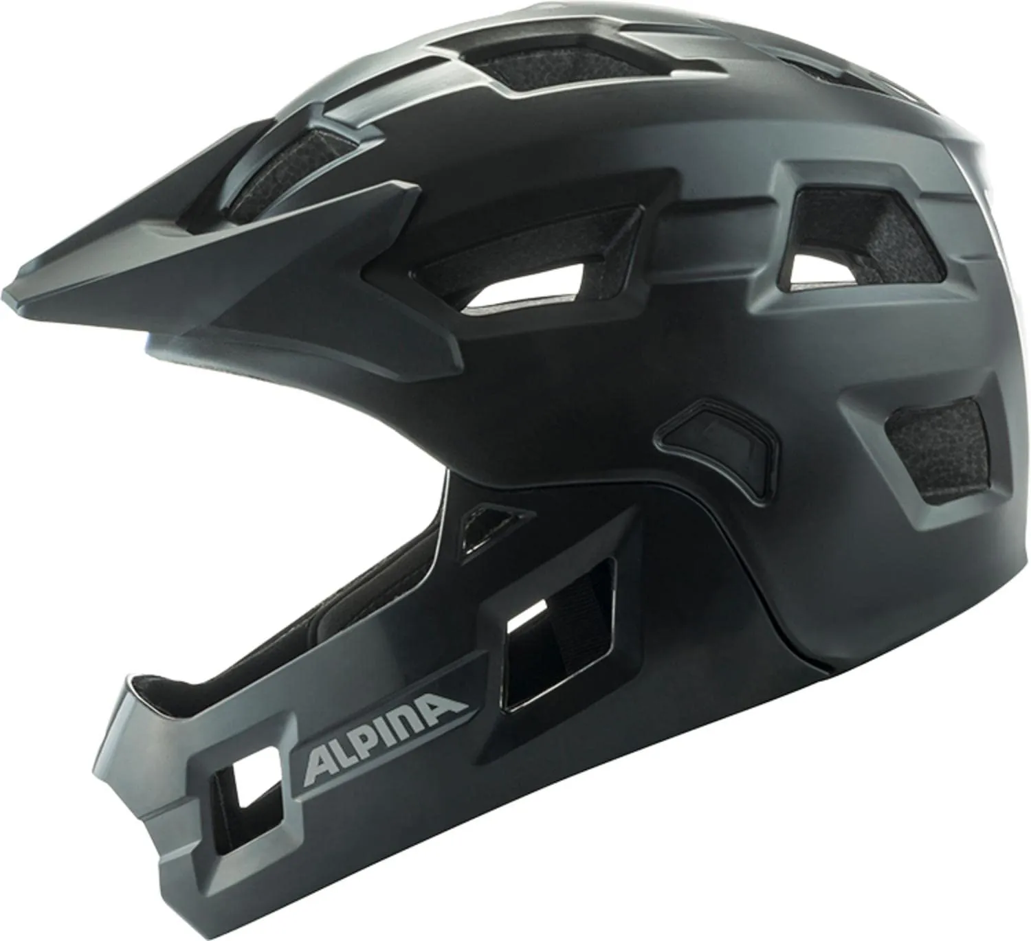 Alpina Rupi casco bici bambino integrale black matt
