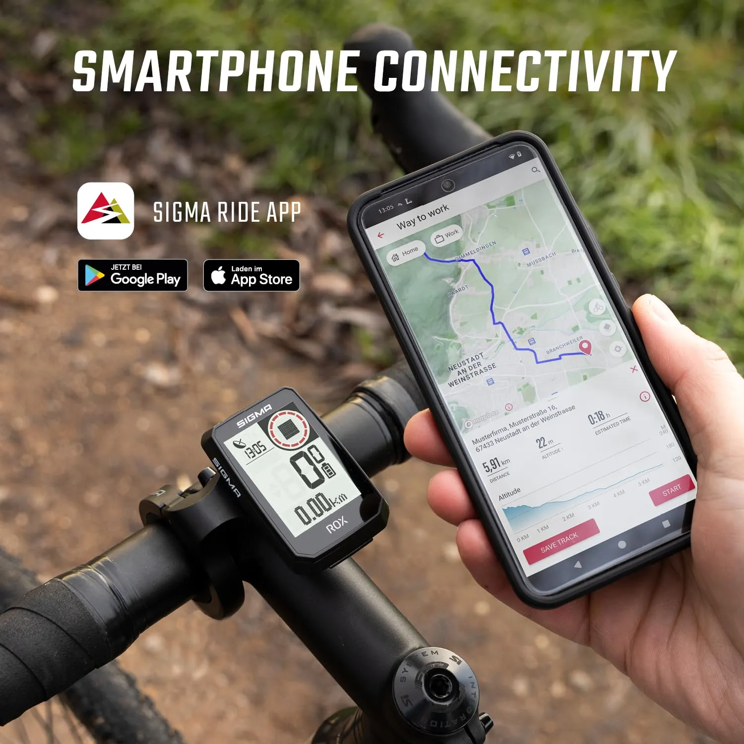Sigma Rox 2.0 Endurance ciclocomputer GPS nero navigazione