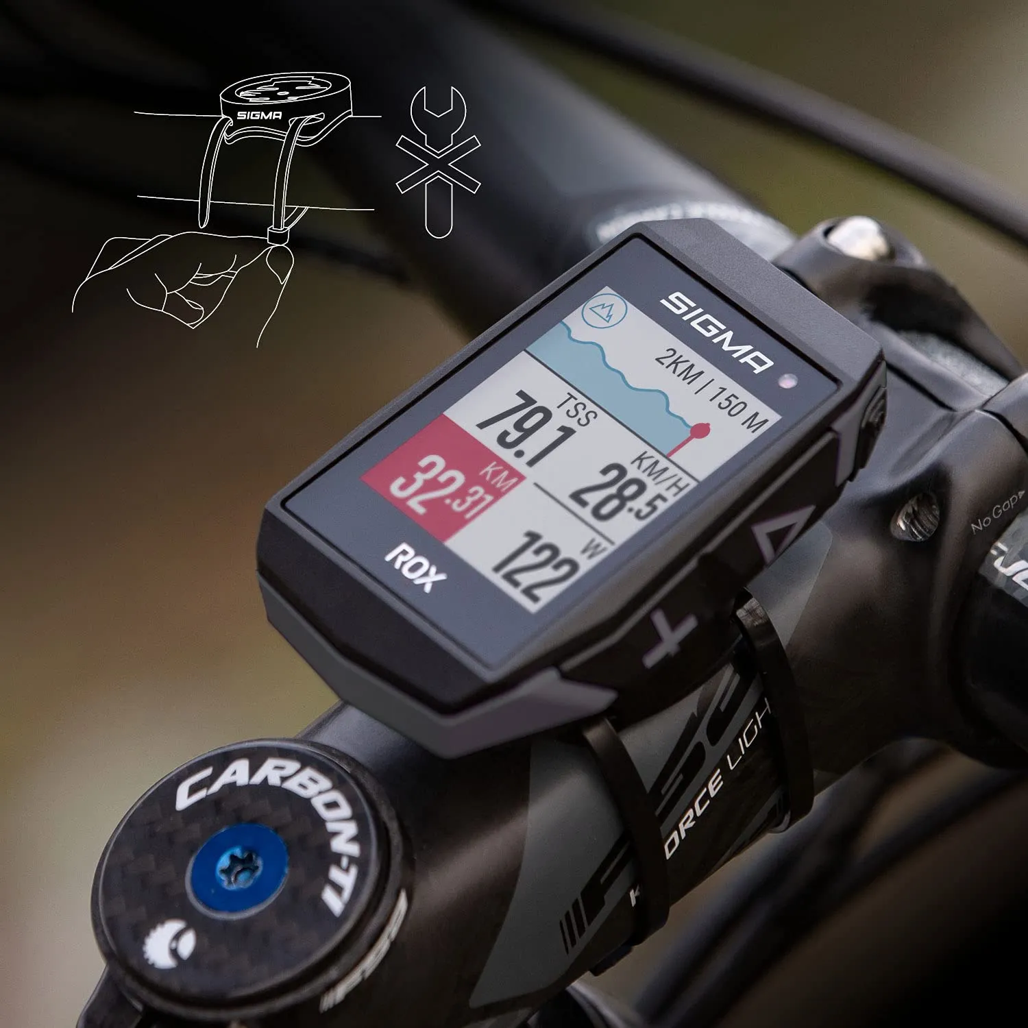 Sigma Rox 11.1 Evo ciclocomputer GPS nero IP67