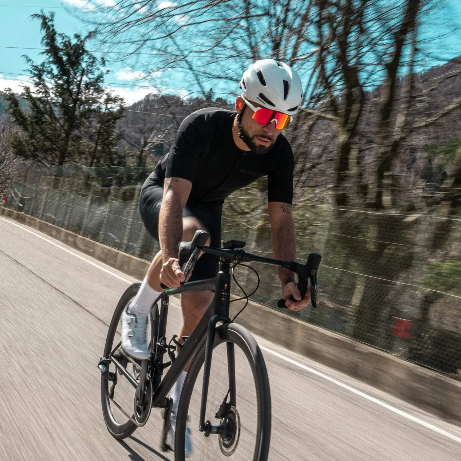 Gist Veloce Casco Bici Rosso aerodinamico road