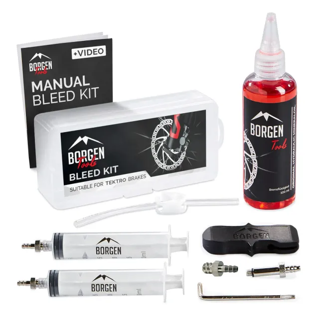 Borgen kit spurgo freni disco Tektro TRP olio minerale