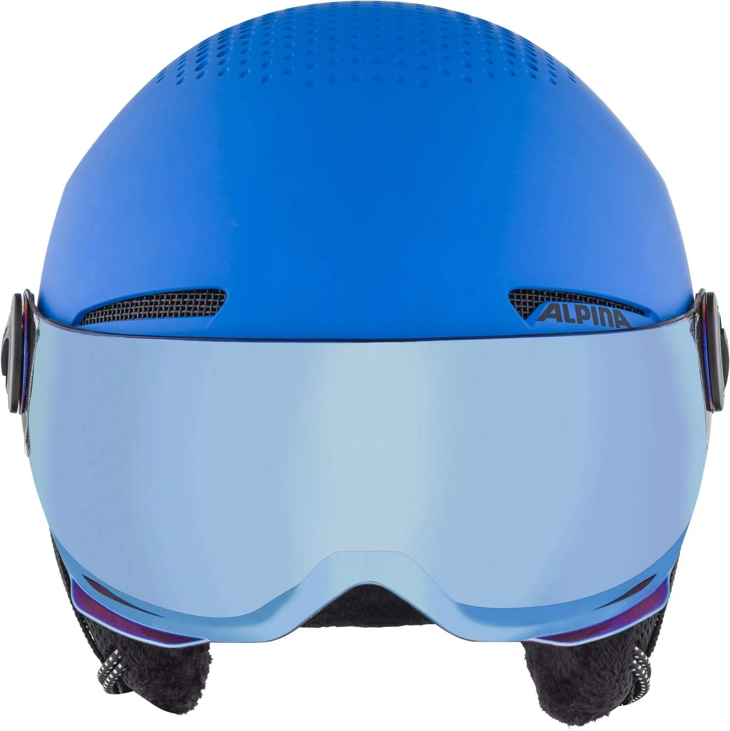 Alpina Zupo Visor Q-Lite casco sci bimbo blu 54-58 cm