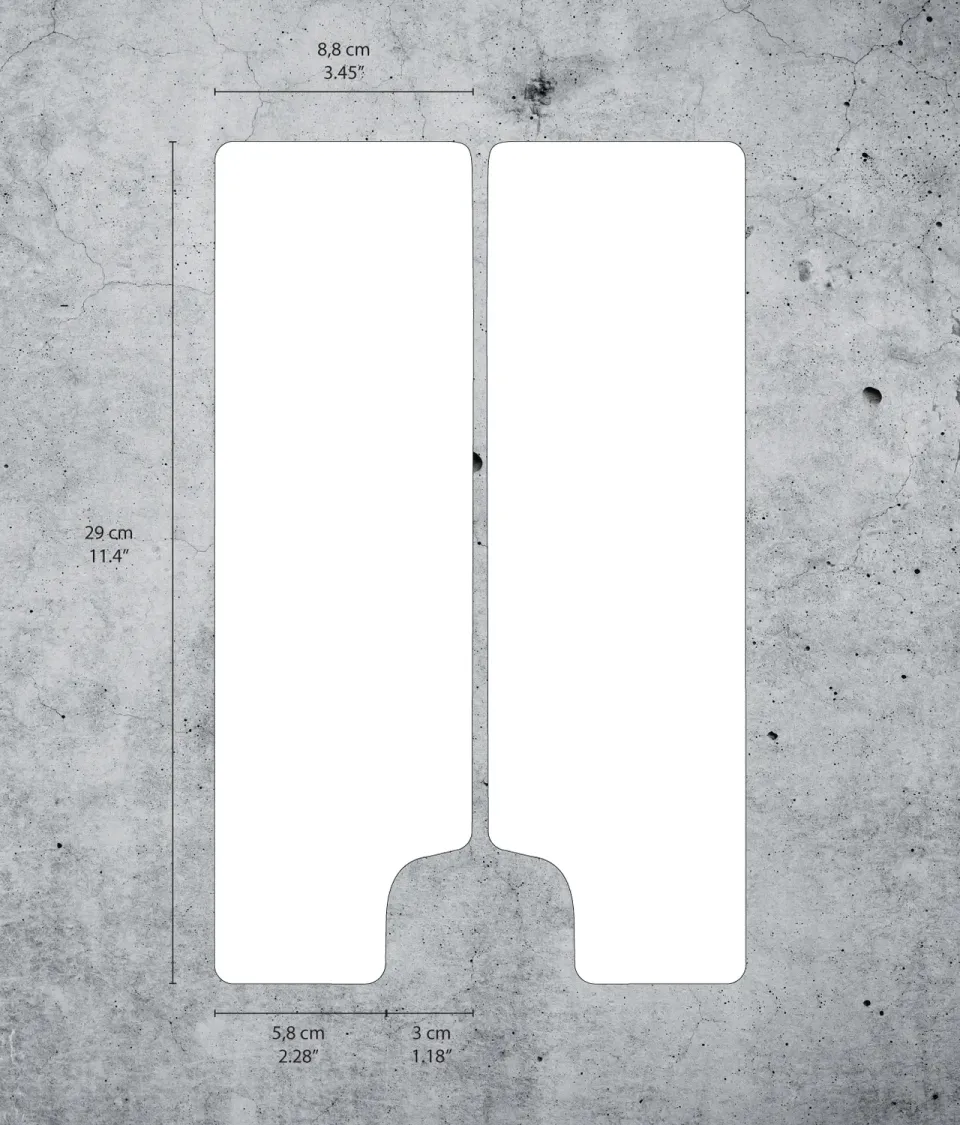 Dyedbro Fork Protector pellicola forcella MTB lucida