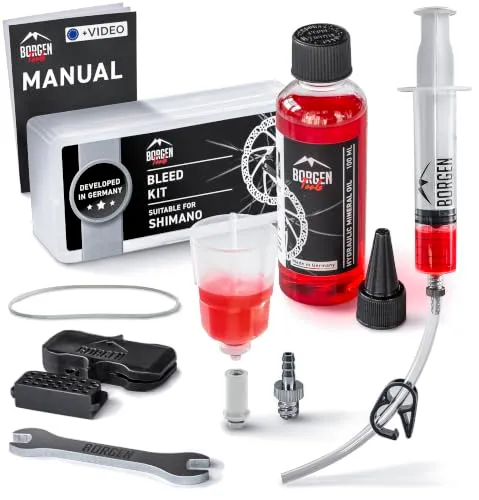Borgen Kit Spurgo Freni Shimano olio minerale istruzioni