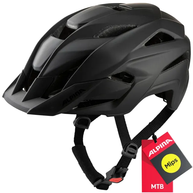 Alpina Stan MIPS casco bici nero matt MTB ventilato