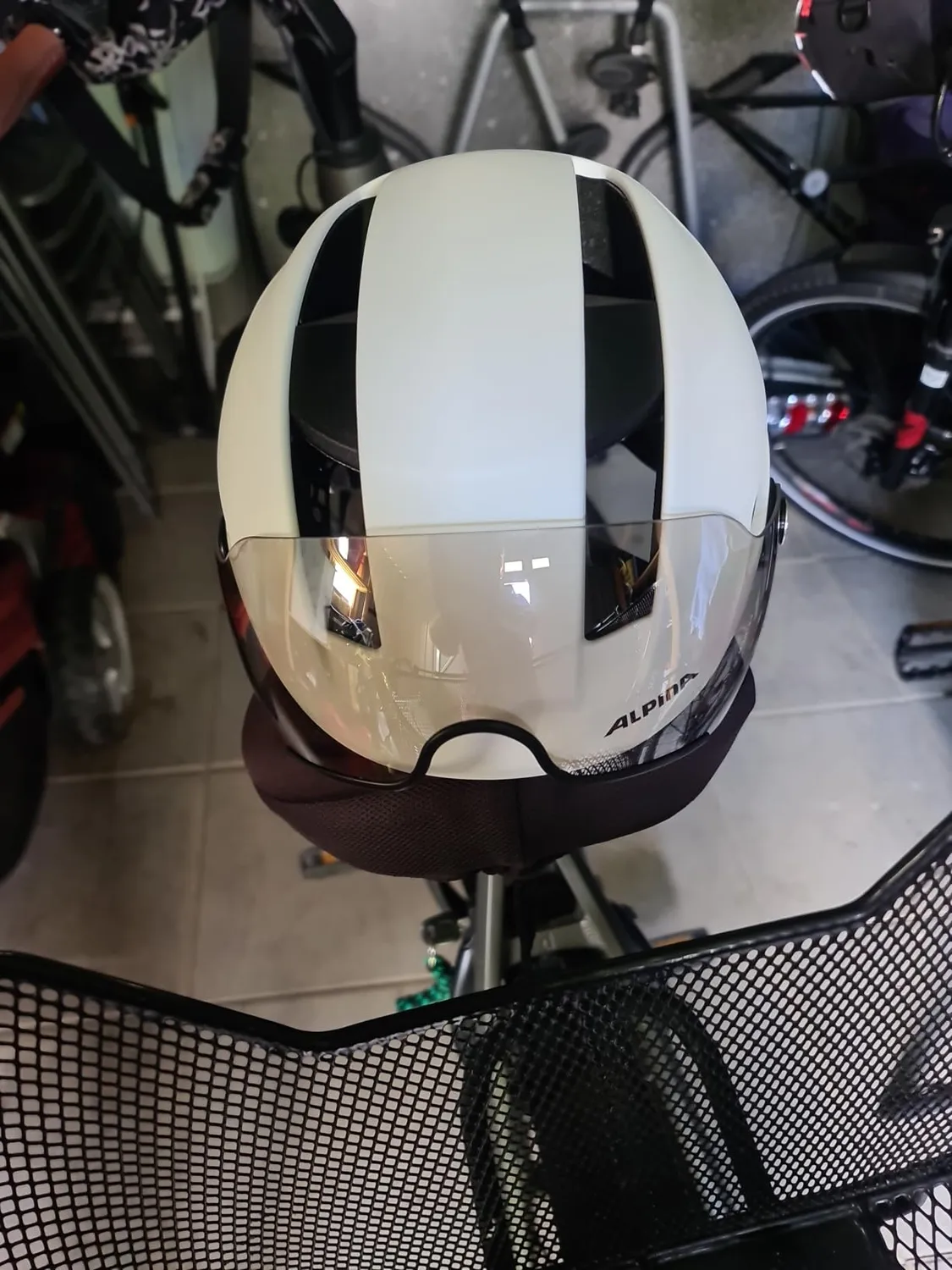 Alpina Soho Visor casco bici città white matt visiera