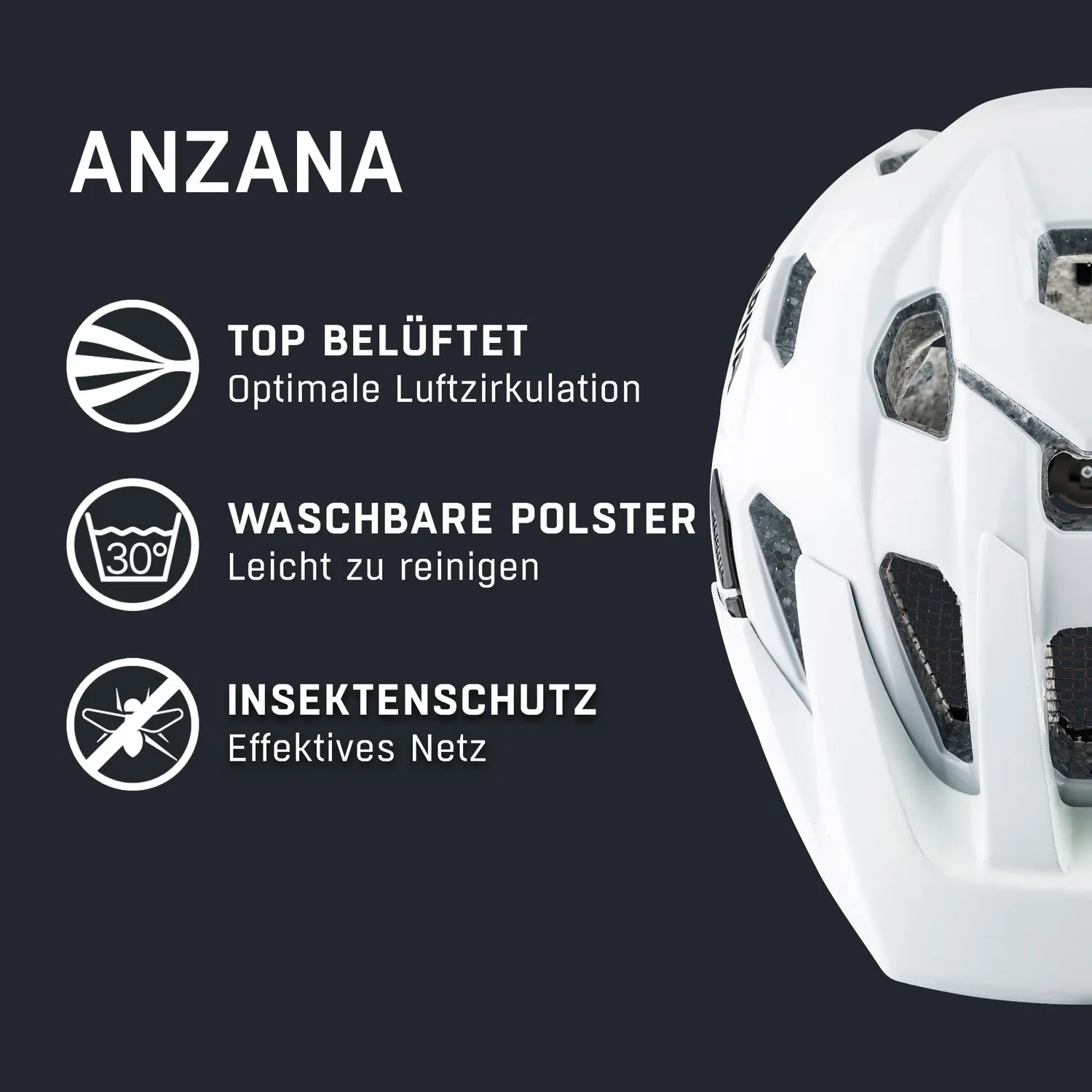 Alpina Anzana casco ciclismo ventilato
