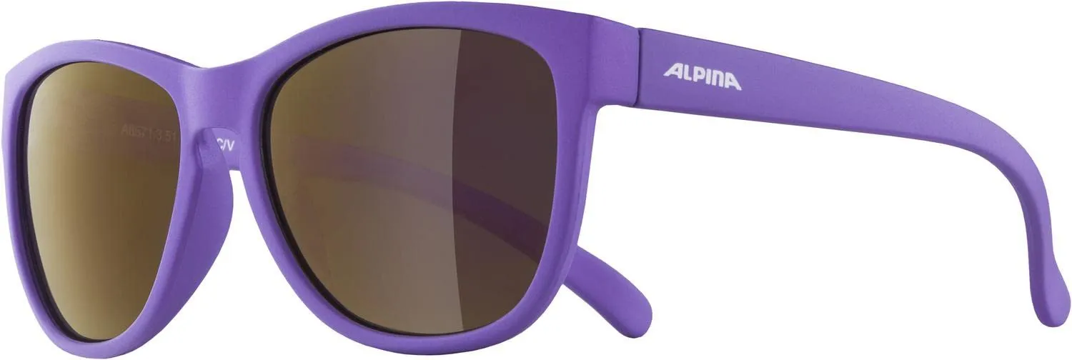 Alpina Luzy occhiali sole bimbi purple matt UV infrangibili