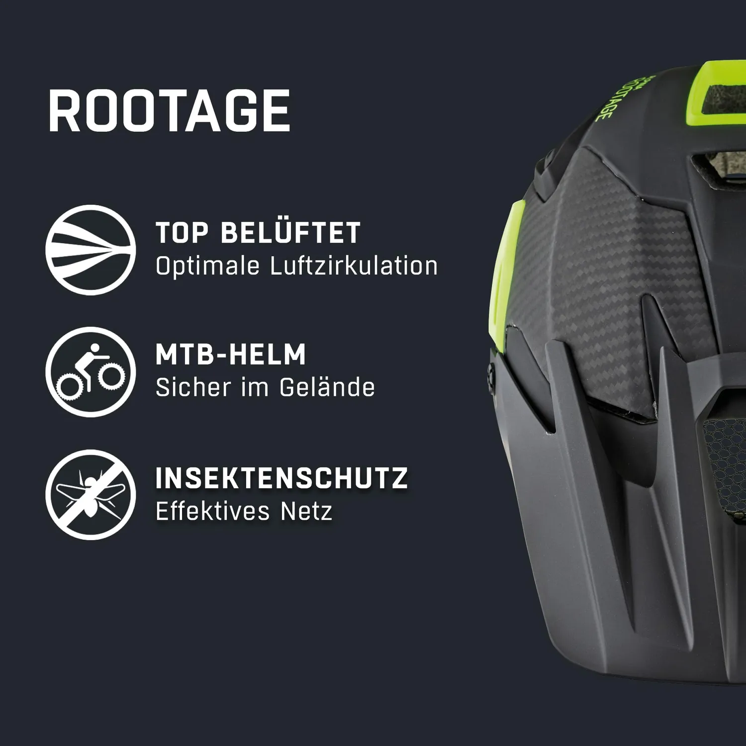 Alpina Rootage casco bici Black Neon Yellow enduro carbonio
