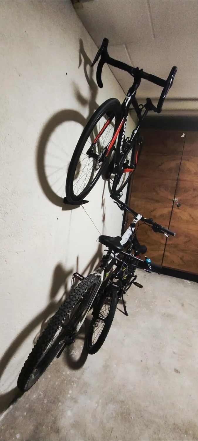 Borgen supporto bici muro gancio set 1 pezzo 32 kg