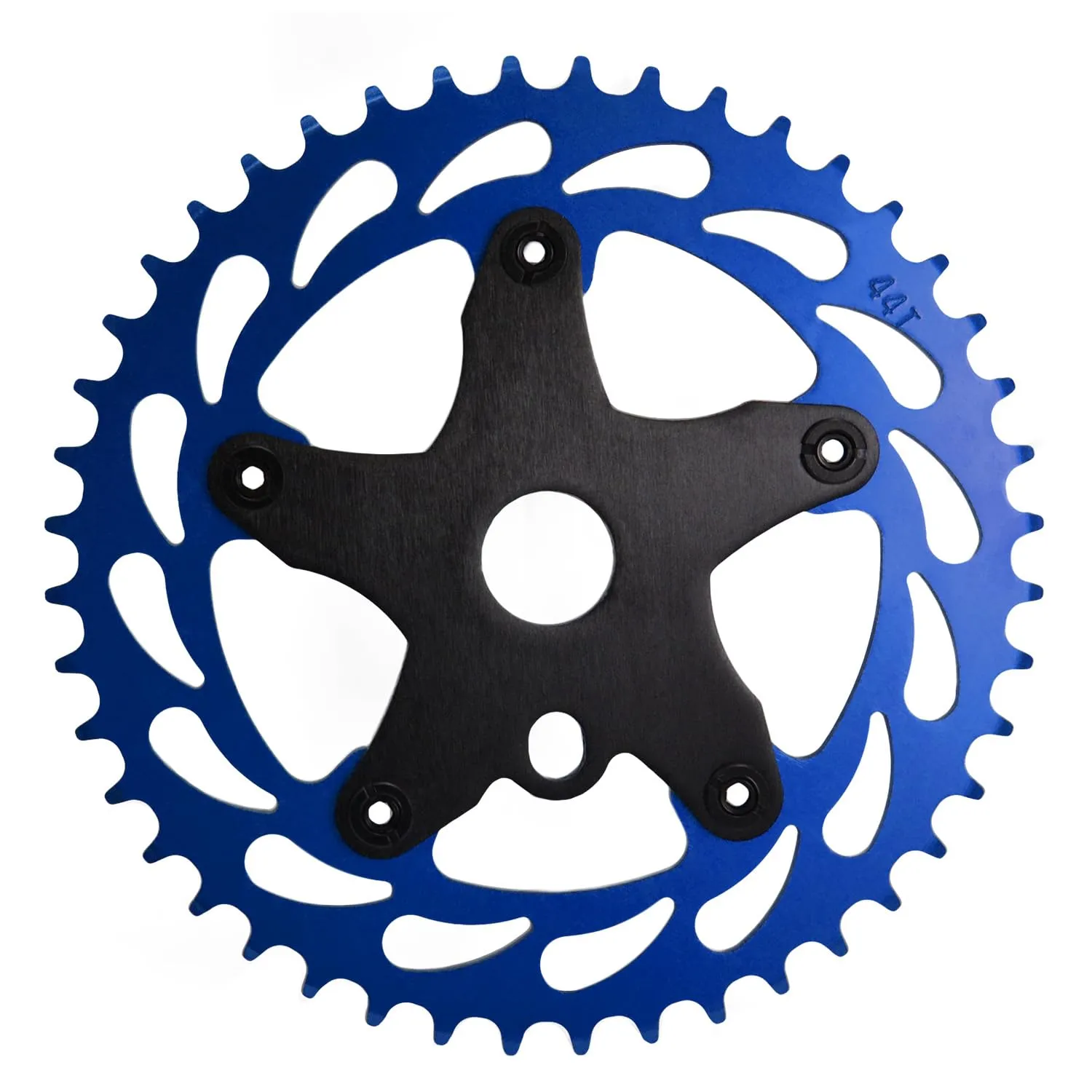 WFS Helix 44T corona bici single speed blu alluminio
