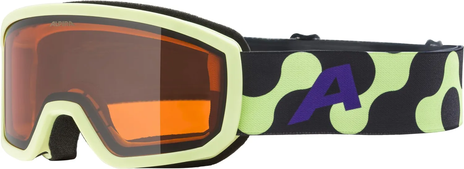 Alpina Scarabeo Jr. occhiali sci pumpkin matt lente arancio