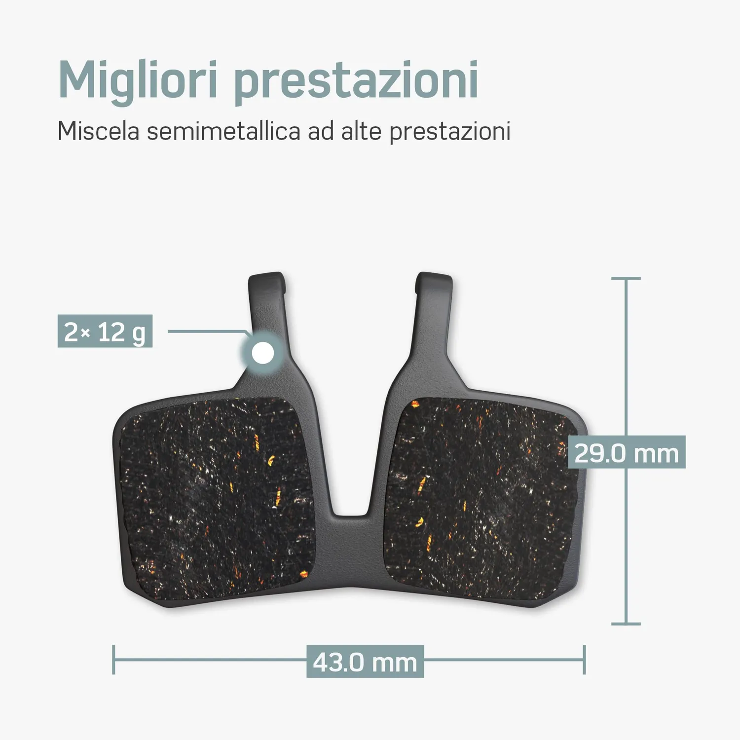 Borgen pastiglie freno bici Magura MT5 MT7 2 paia