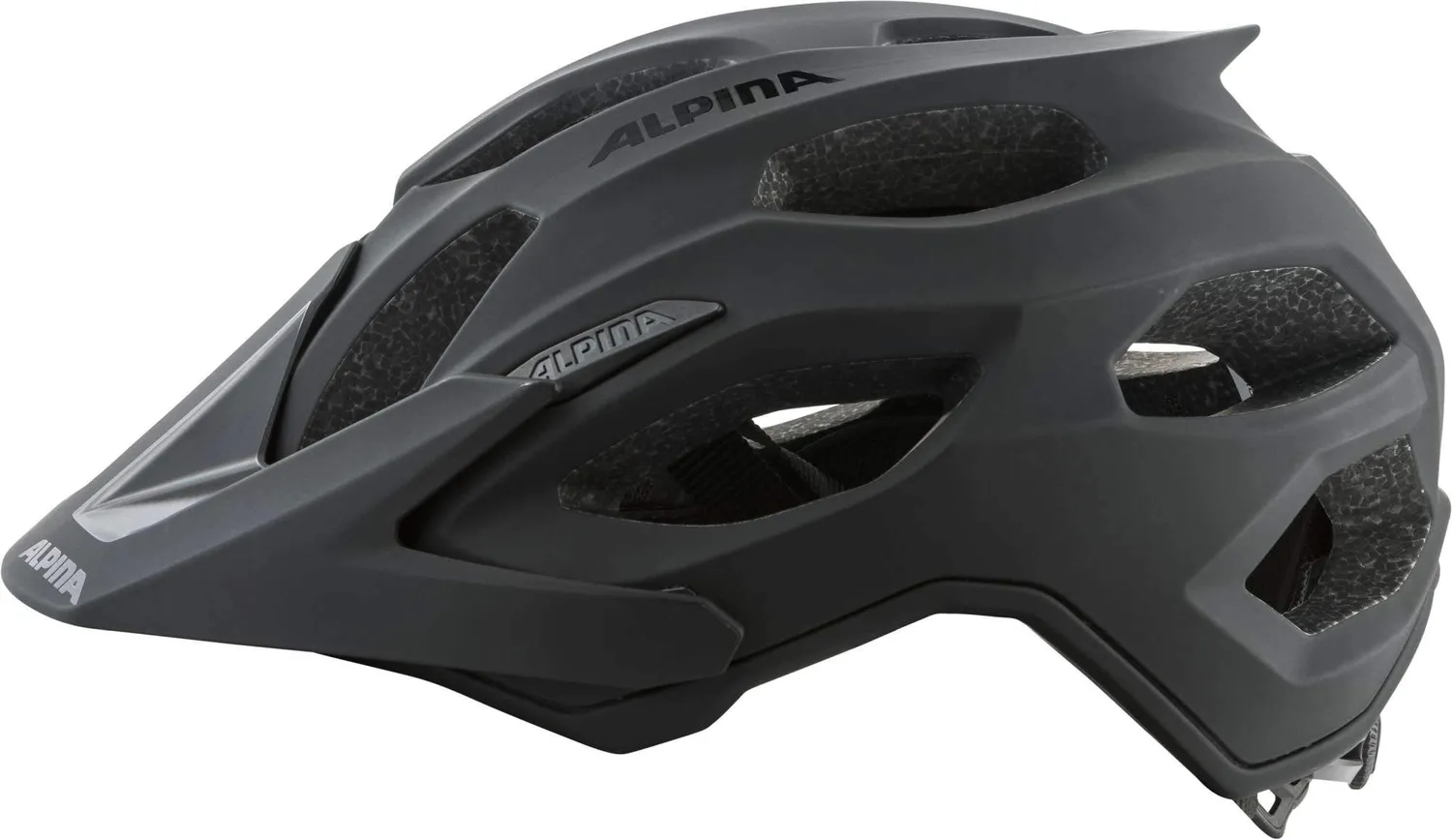 Alpina Carapax 2.0 casco mtb 52-57 cm black matt visiera
