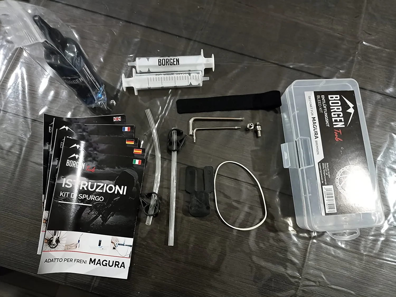 Borgen kit spurgo freni Magura idraulici