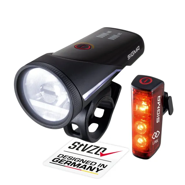 Sigma Aura 100+Blaze Link set luci bici ricaricabili 100 lux