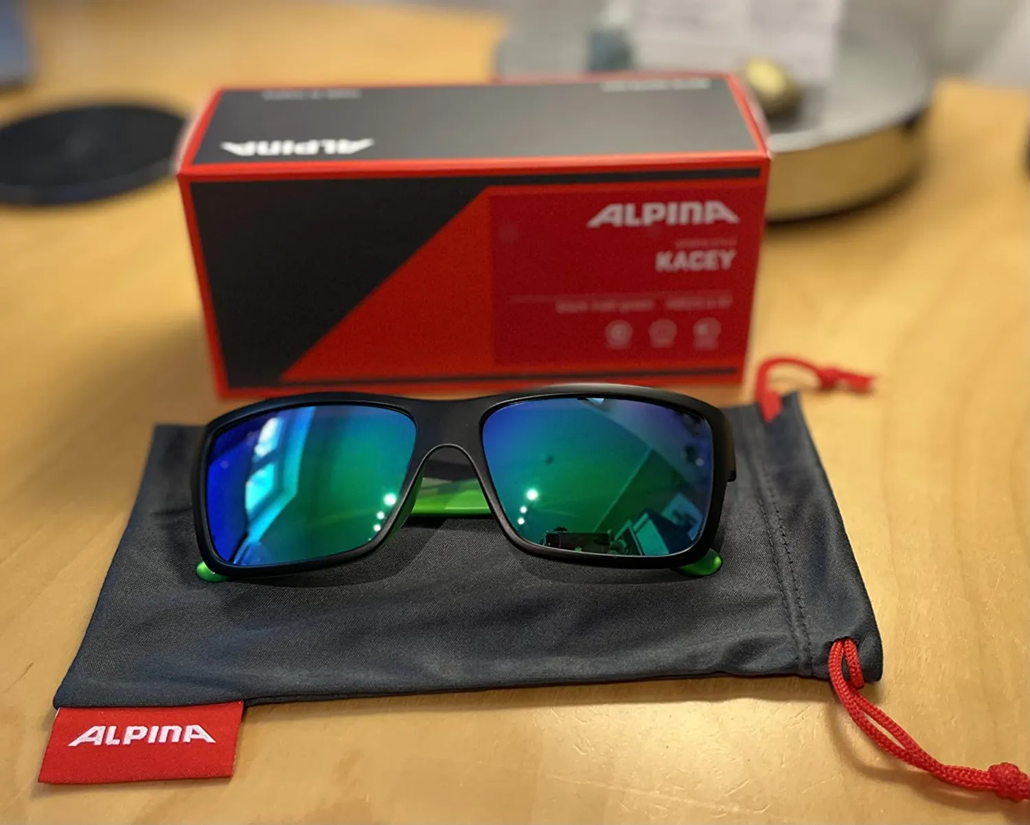Alpina Kacey Occhiali Sole Black Matt Green Specchiati