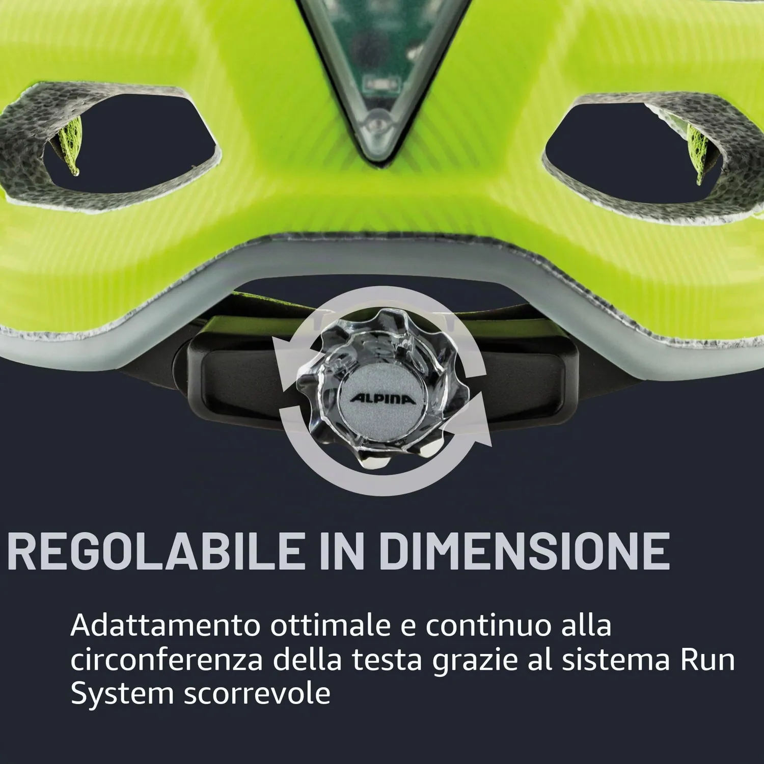 Alpina Carapax JR. Flash casco bici bambino 51-56 Be Visible