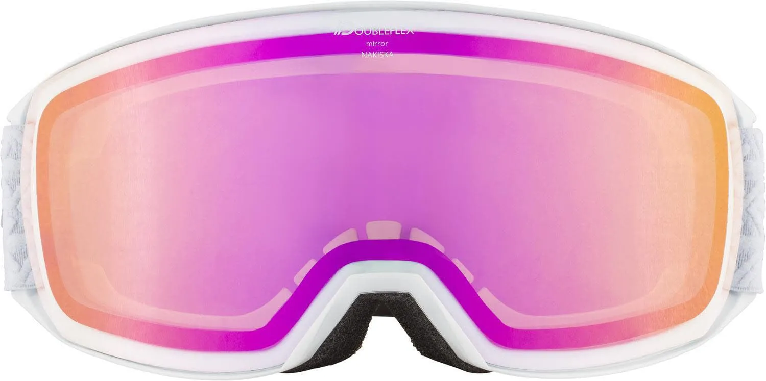 Alpina Nakiska HM maschera sci adulto bianca M