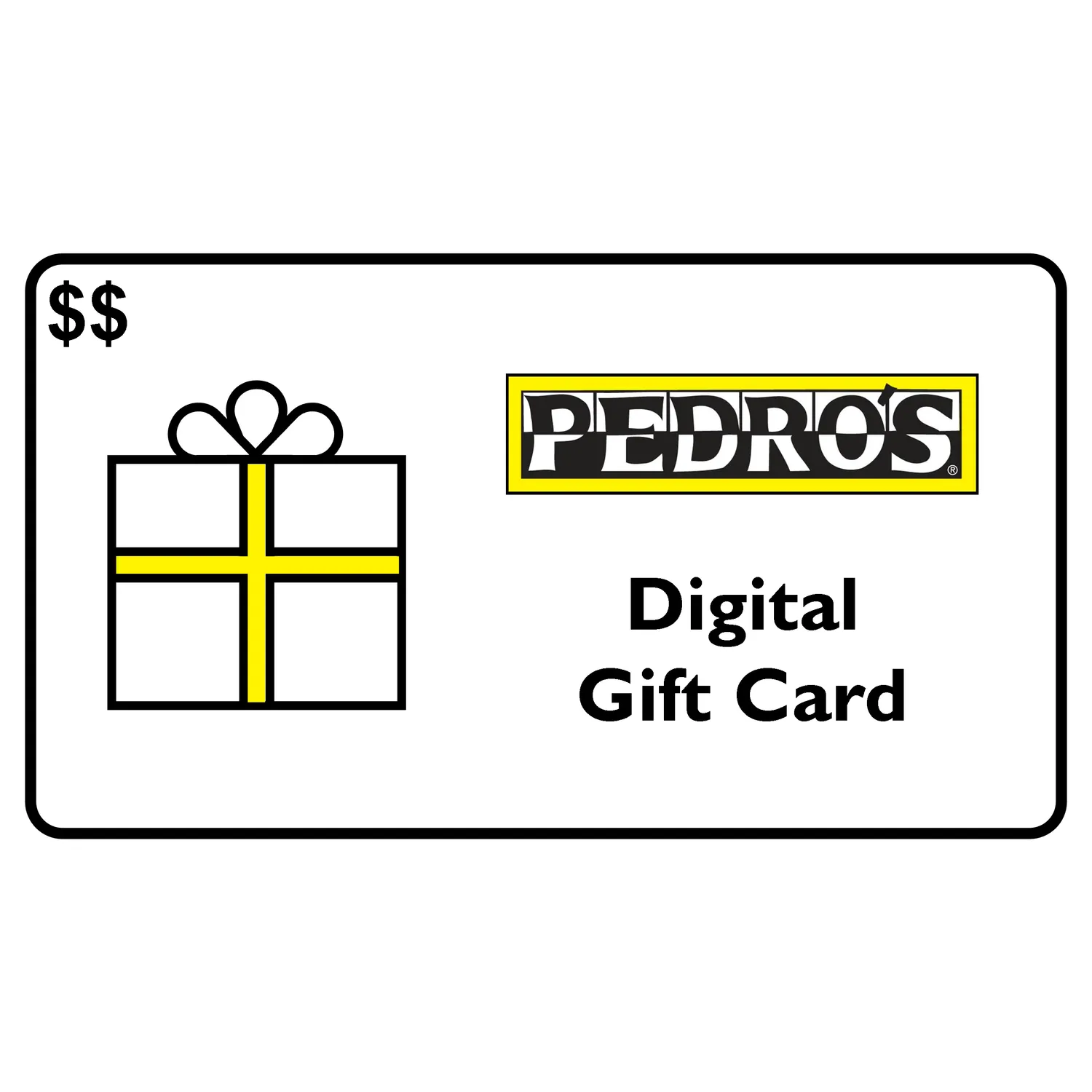 Pedro's Buono Regalo e-Gift Card da 10 Dollari