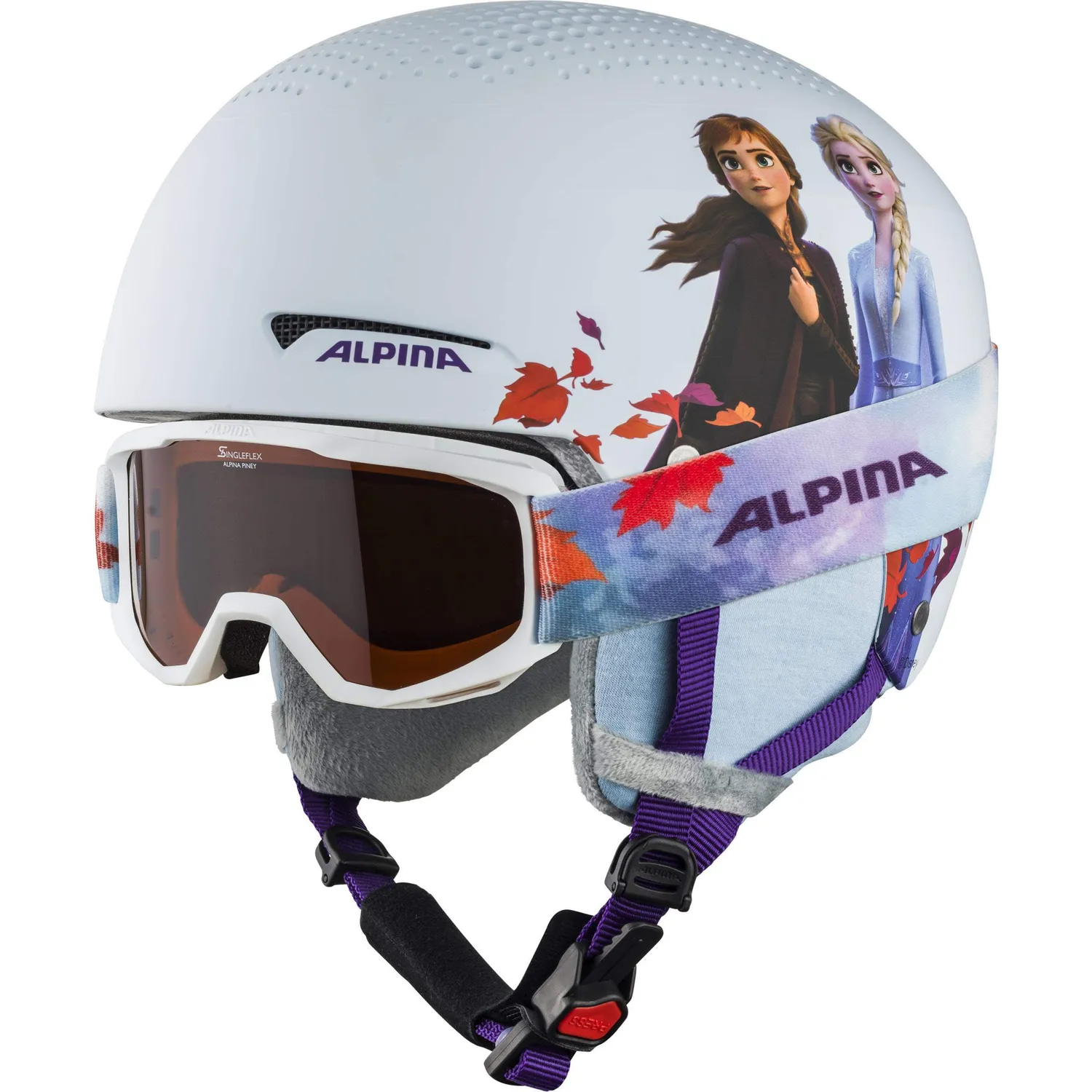 Alpina Pizi casco sci Skyblue matt bambino