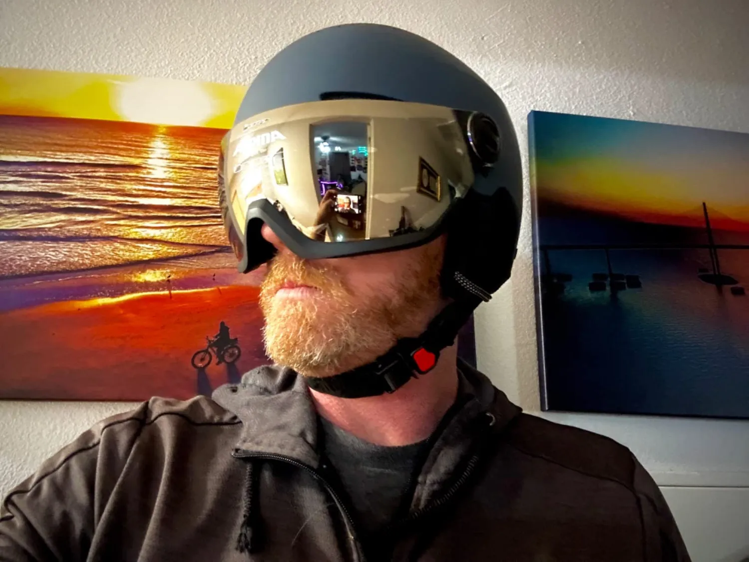 ALPINA Arber Visor Q-Lite casco sci ink matt 58-61 cm