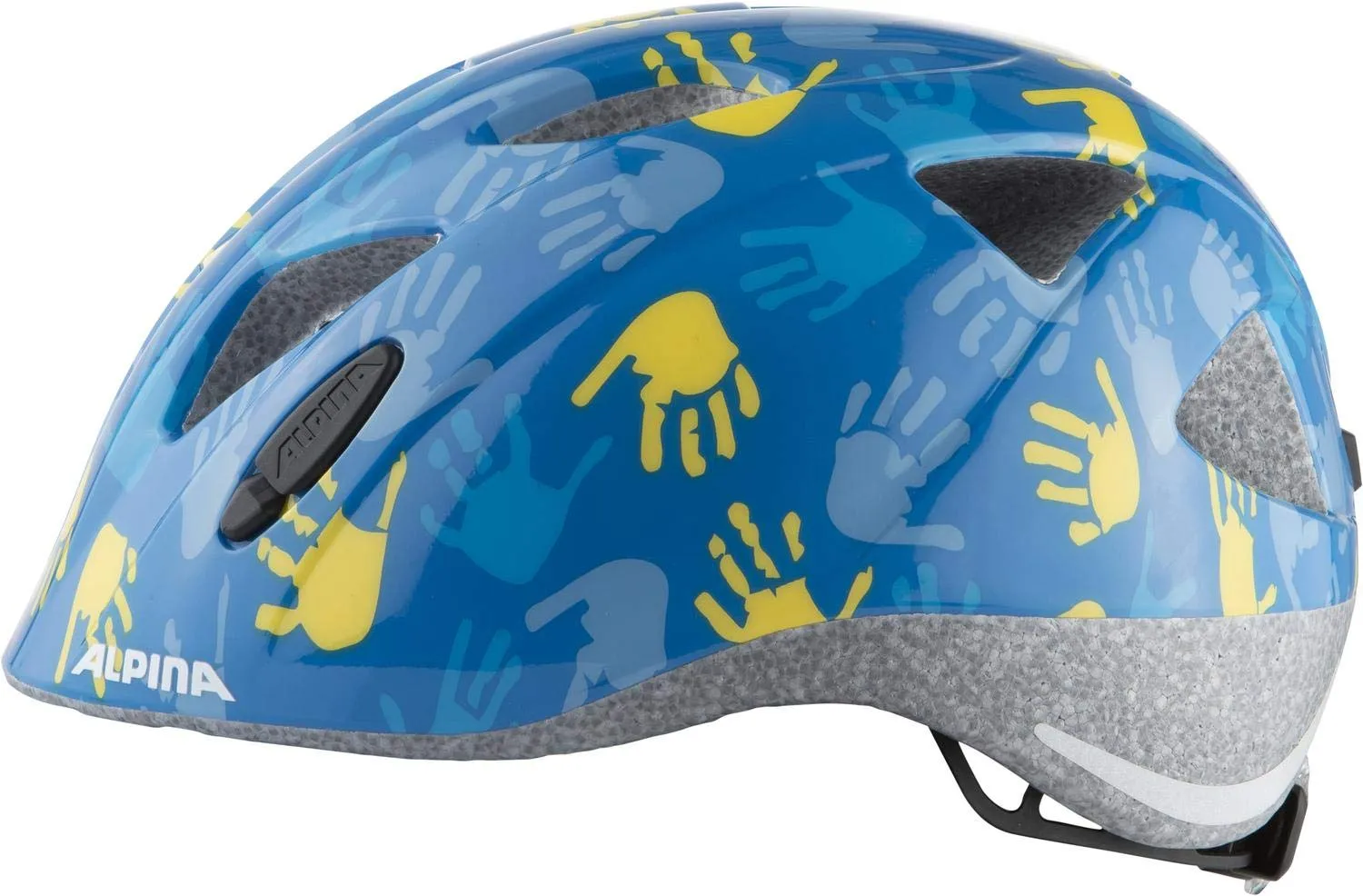 Alpina Ximo casco bici bambino blu lucido