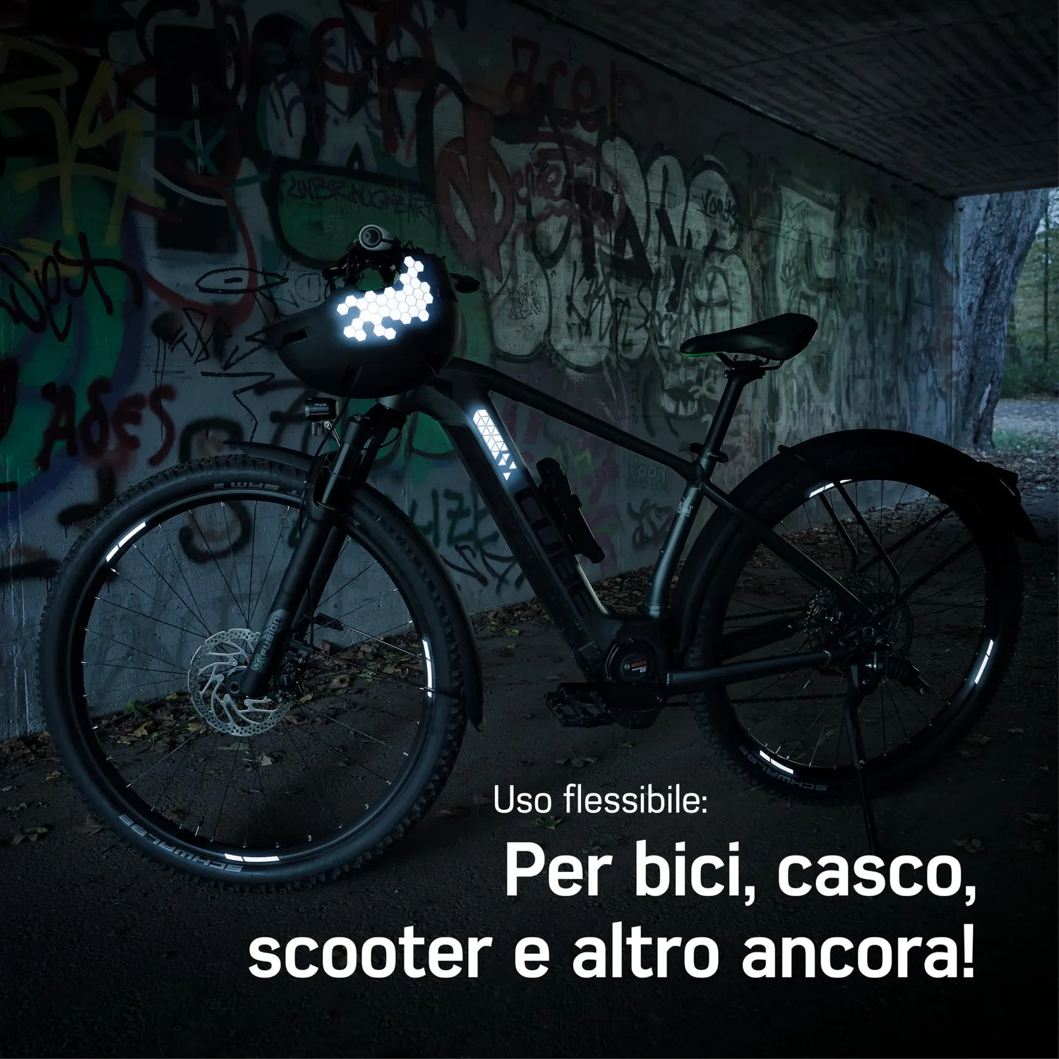 Borgen Adesivo Catarifrangente Set 2 adesivi bici riflettenti
