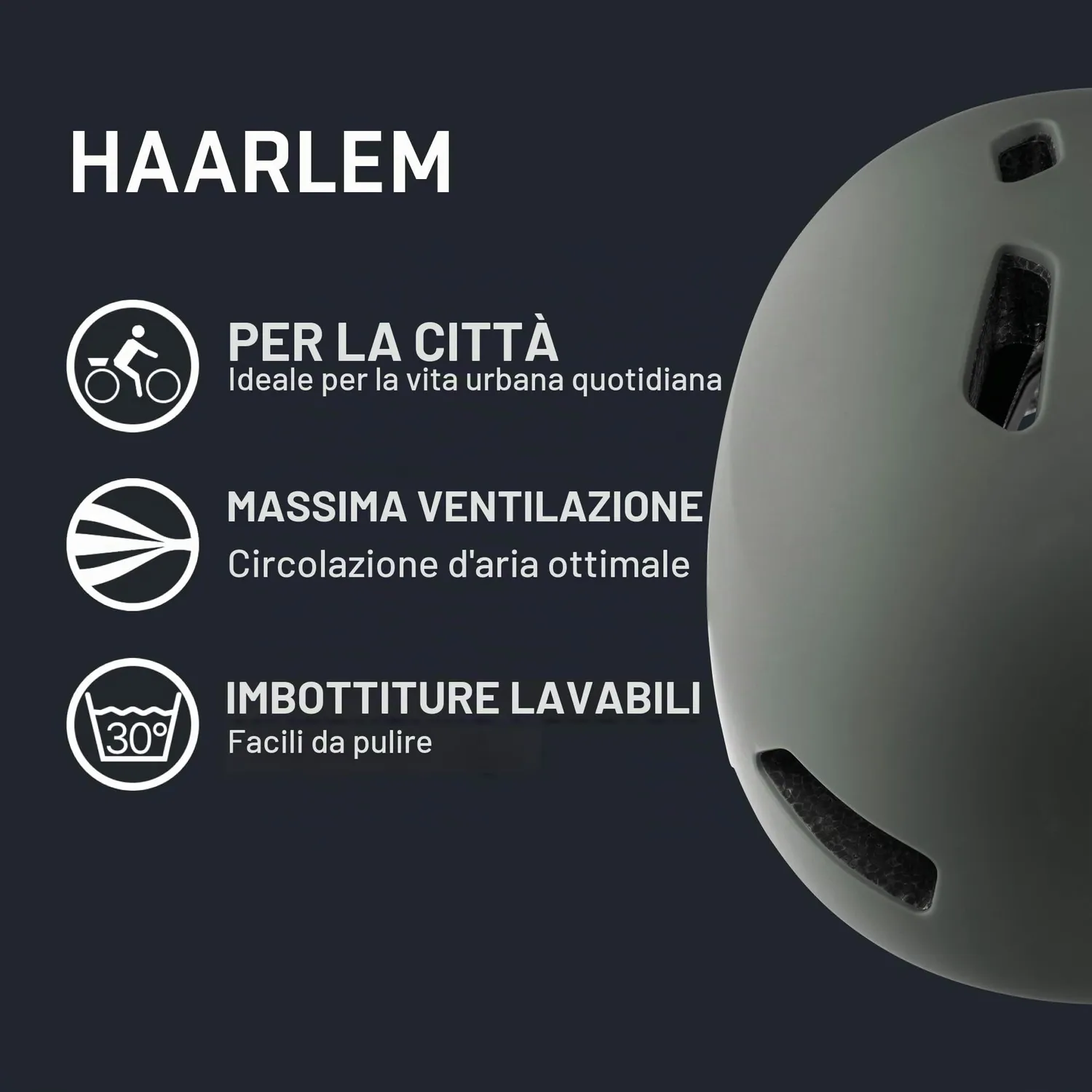 Alpina Haarlem casco bici adulto città