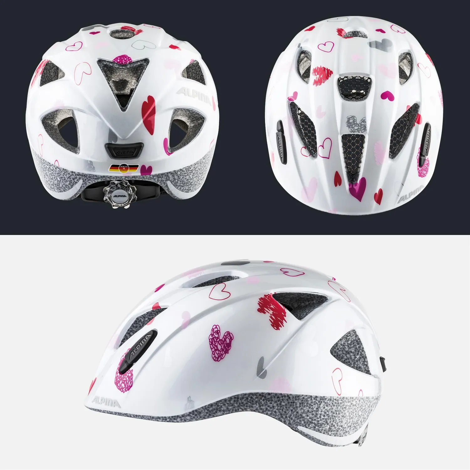 Alpina Ximo Casco Bici Bambino 47-51 cm con Riflettori