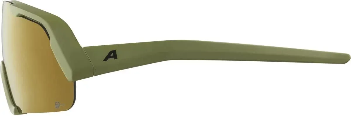 Alpina Rocket Youth Q-Lite occhiali MTB olive matt contrasto