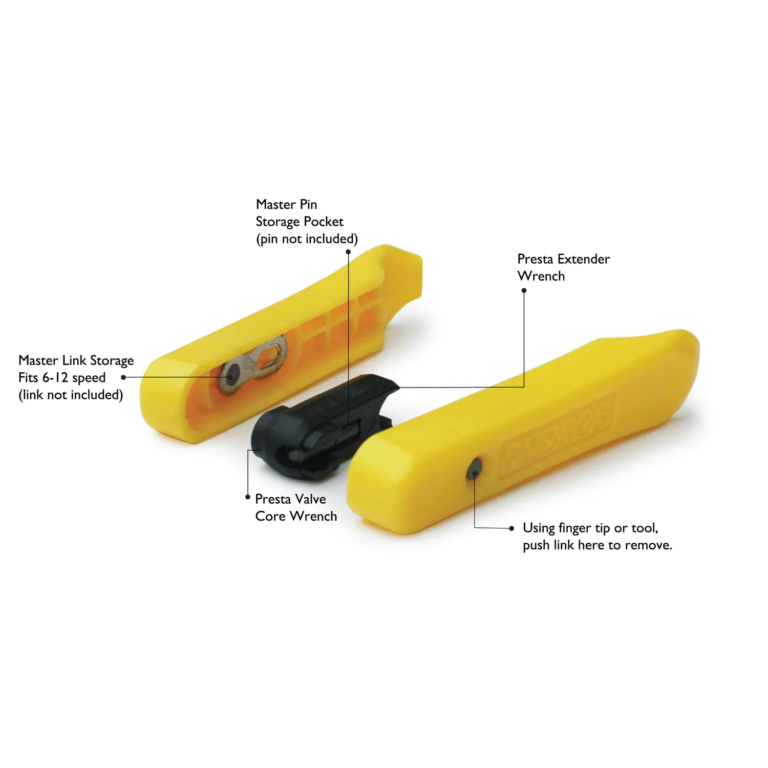 Pedro's Micro Levers cacciagomme giallo coppia