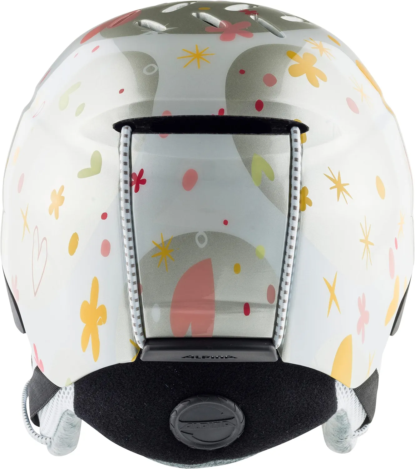 Alpina Pizi casco sci bambino bianco cuori 51-55 cm