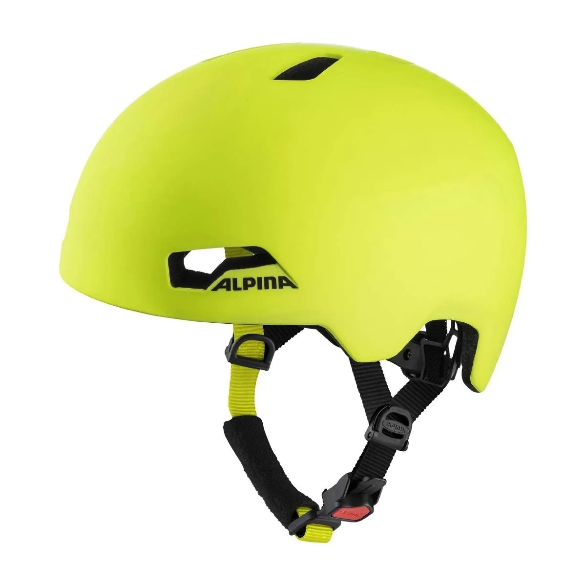 Alpina Hackney Casco Bici Bambino 47-51 cm Nero Giallo