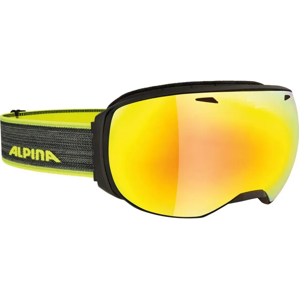 Alpina Big Horn Q-Lite occhiali da sci black matt specchiati