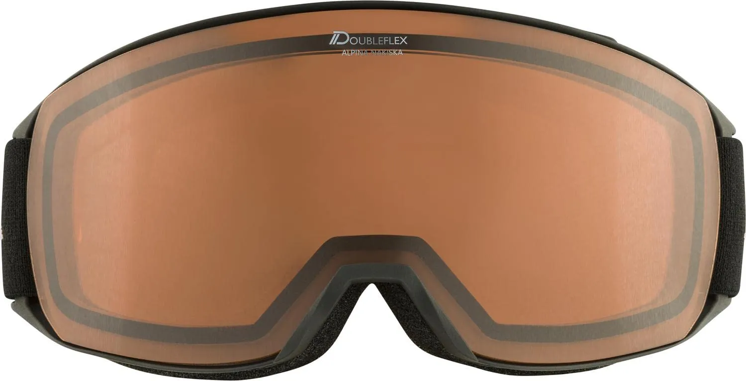 Alpina Nakiska maschera sci black-rose matt fotocromatica