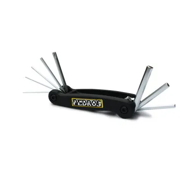 Pedro's Folding Hex Wrench Set multitool 7 chiavi acciaio