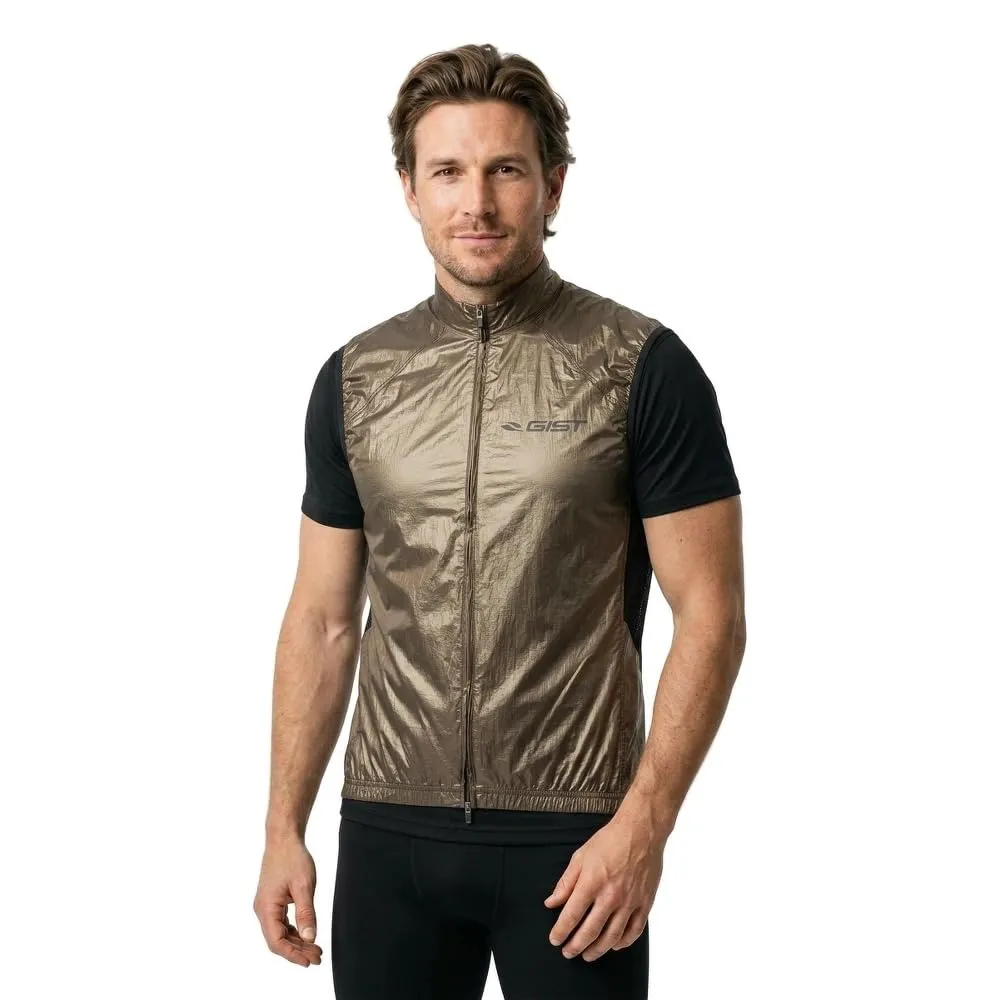 Gist Ultralight Gilet Antivento Uomo S Bronzo
