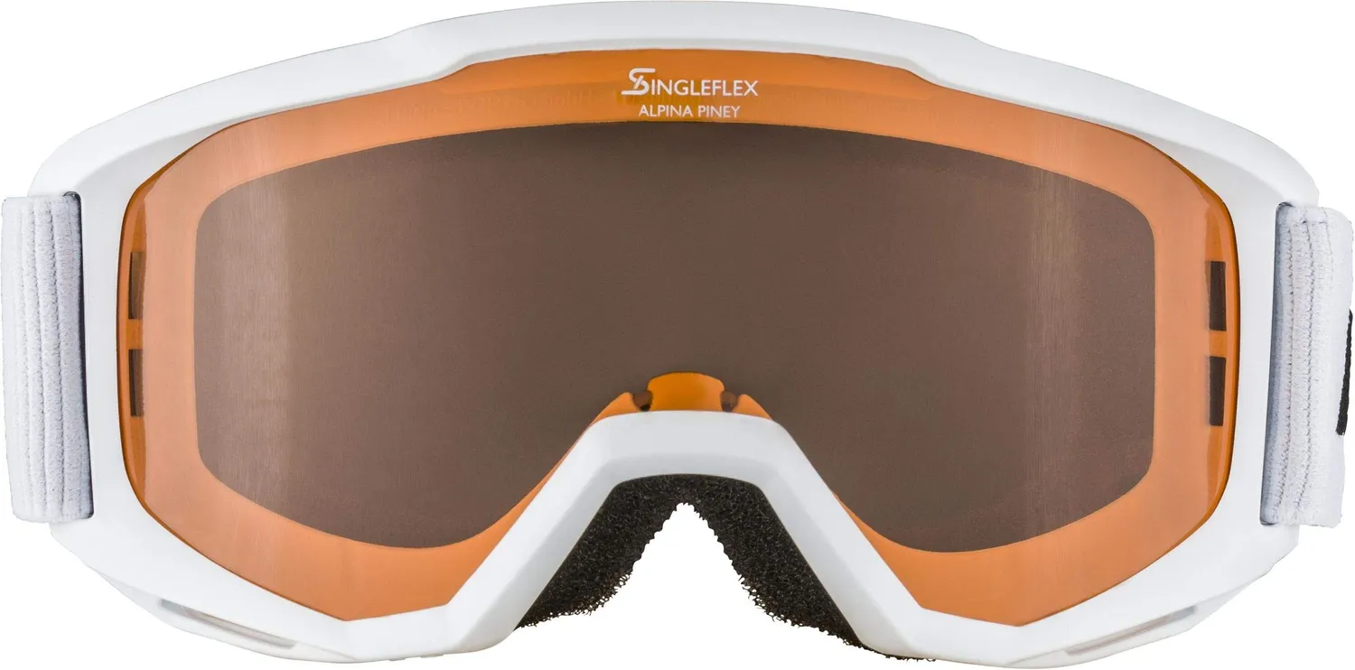 Alpina Piney Maschera Sci Bambino Nero Lente Hicon