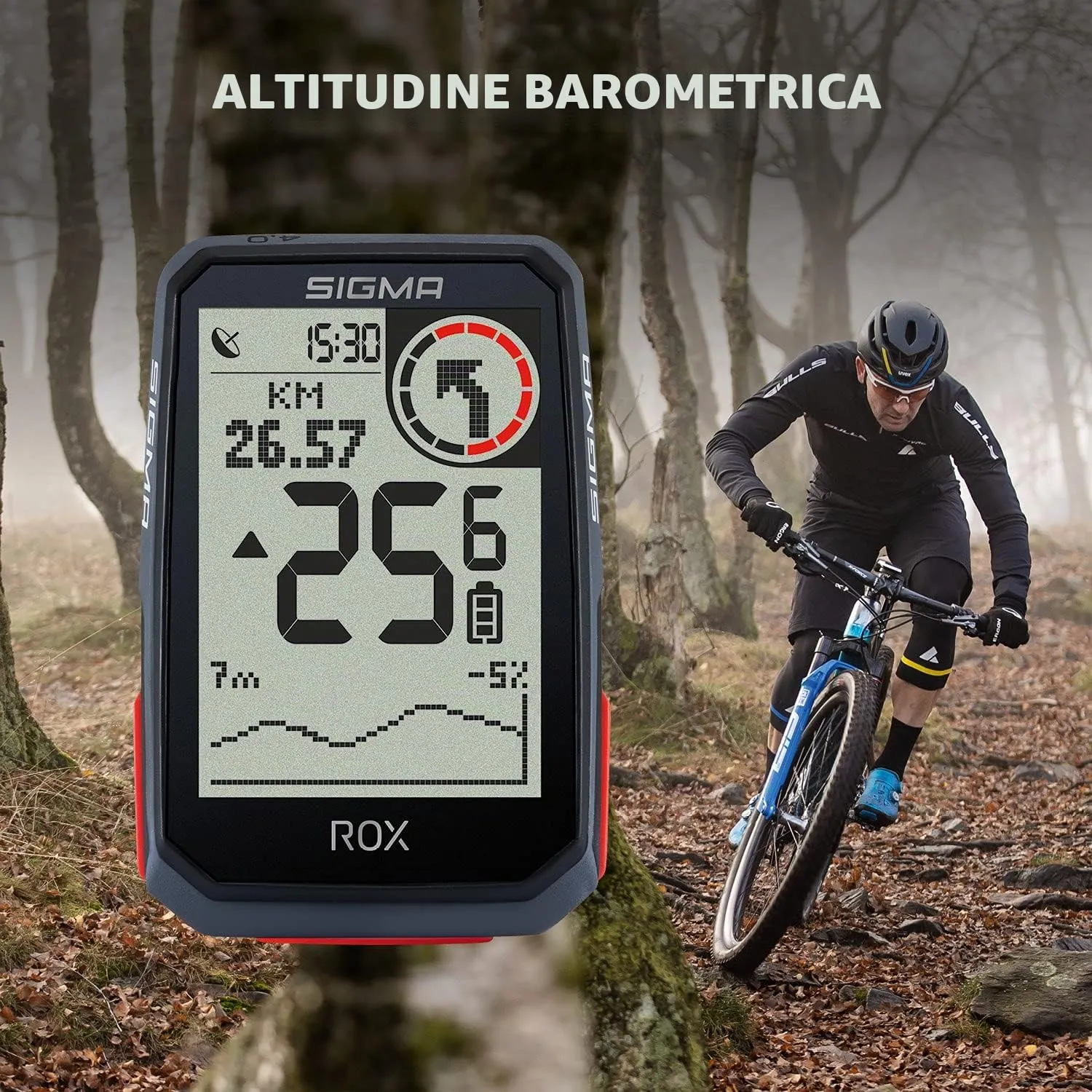 Sigma Rox 4.0 Black ciclocomputer GPS bici con altimetro